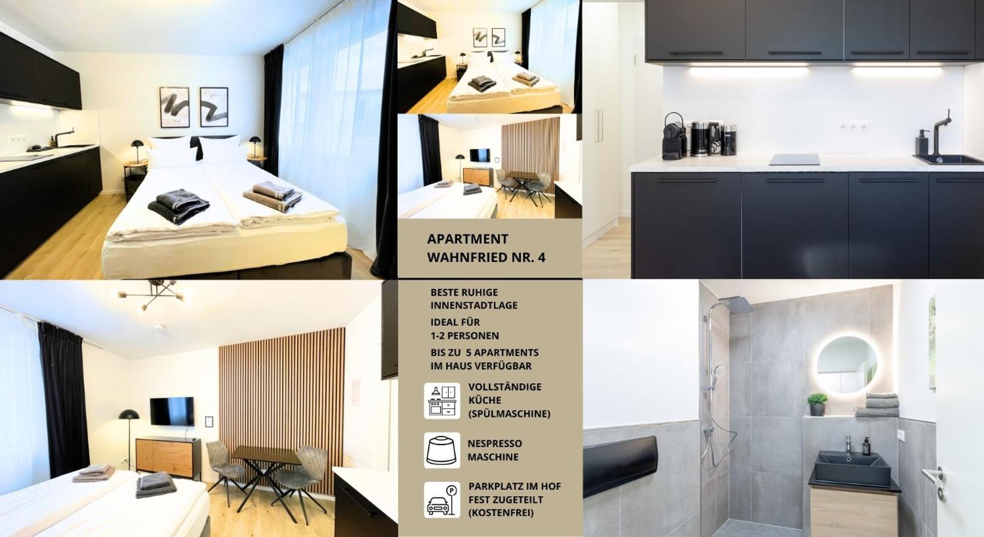 Apartment Wahnfried No4 - Zentral Wohnen Mit Kueche Und Duschbad, Parkplatz, 300M Zur Fussgaengerzone Bayreuth Exterior foto